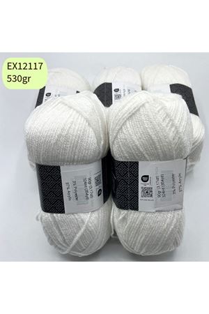 İhrac Fazlası 5'li Paket 530gr Simli Akrilik Beyaz EX12117