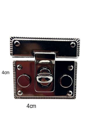 Çevirmeli Çanta Kilidi 4 x 4 cm Siyah 