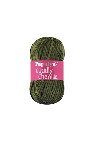 Papatya Cuddly Chenille Kadife 6950 Haki Yeşil 