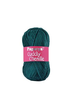 Papatya Cuddly Chenille Kadife 6635 Petrol Yeşil 