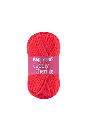 Papatya Cuddly Chenille Kadife 3075 Kırmızı 