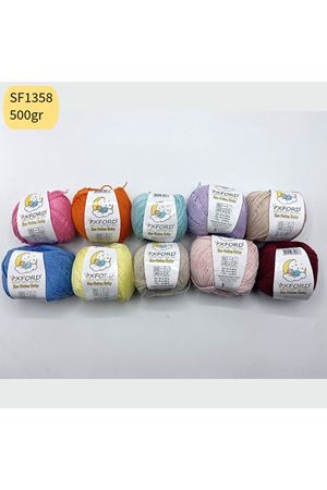 Stok Fazlası Eco Cotton Baby 10'lu Paket 500 gram Mix SF1358