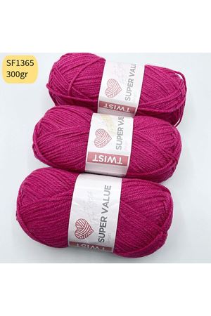 Stok Fazlası 3'lü Paket 300gr Akrilik Fuşya SF1365