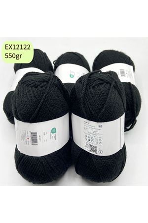 Ihraç Fazlası 5'li Paket 550gr Akrilik Siyah EX12122