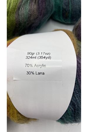 Ihraç Fazlası 6'lı Paket 600gr Batik Yünlü Akrilik EX12126