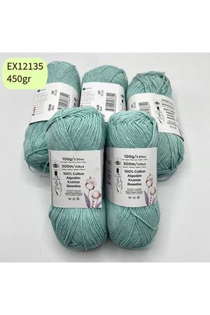 Ihraç Fazlası 5'li Paket 500gr İnce Cotton Bebe Yeşil EX12135