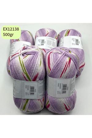 Ihraç Fazlası 5'li Paket 500gr Kendinden Desenli Bebe Akrilik EX12138