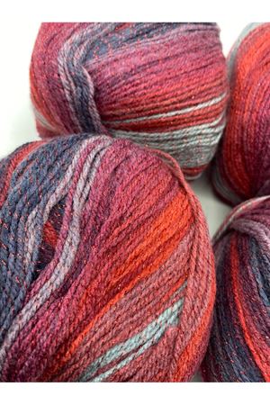 Ihraç Fazlası 6'lı Paket 650gr Simli Batik Akrilik EX12149