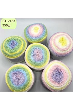 İhrac Fazlası 6'lı Paket 950 gr Akrilik Kek Ebruli EX12153