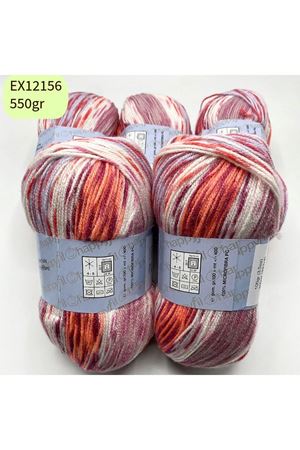 Ihraç Fazlası 5'li Paket 550gr Akrilik Ebruli EX12156