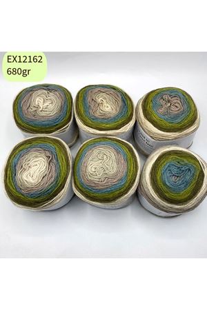 İhrac Fazlası 6'lı Paket 680 gr Akrilik Kek Ebruli EX12162