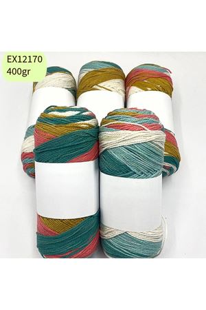 Ihraç Fazlası 5'li Paket 400gr İnce Akrilik Batik EX12170