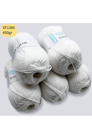 Stok Fazlası 5'li Paket 450 gr Akrilik Beyaz SF1386