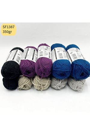 Stok Fazlası 10'lu Paket 350gr Amigurumi İpi Mix SF1387