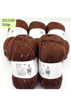 Ihraç Fazlası 5'li Paket 550gr Yünlü Kahve Tüy Detaylı EX12189