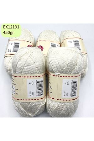 Ihraç Fazlası 5'li Paket 450gr İnce Akrilik Ekru EX12191