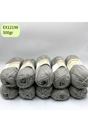 Ihraç Fazlası 10'lu Paket 500gr İnce Akrilik Gri EX12198
