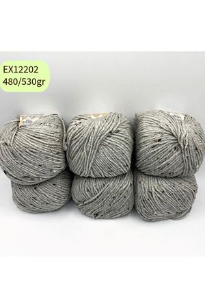 İhrac Fazlası 6'lı Paket 480/530 gr Tüy Detaylı Akrilik Gri EX11202