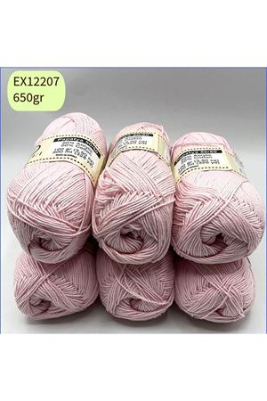 İhrac Fazlası 6'lı Paket 650gr Amigurumi İpi Bebe Pembe EX12207