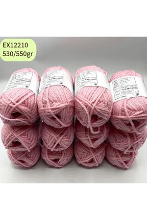 Ihraç Fazlası 12'li Paket 530/550gr Akrilik Pembe EX12210