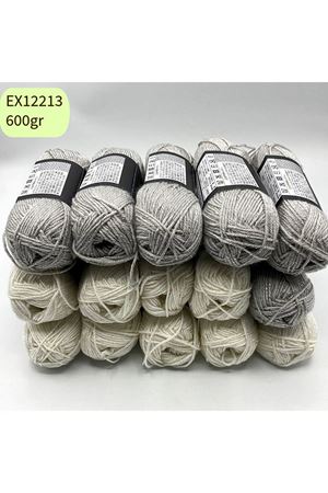 Ihraç Fazlası 15'li Paket 600gr Simli Akrilik Krem Gri EX12213