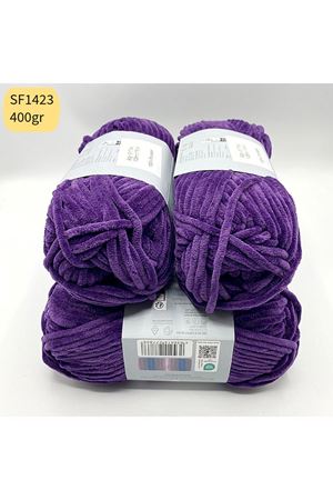 Stok Fazlası 4'lü Paket 400gr Kadife Mor SF1423