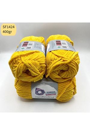 Stok Fazlası 4'lü Paket 400gr Kadife Koyu Sarı SF1424