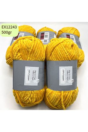 İhrac Fazlası 5'li Paket 500gr Kadife Koyu Sarı EX12243