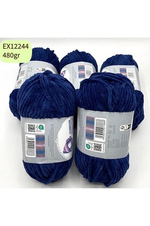 İhrac Fazlası 5'li Paket 480gr Kadife Lacivert EX12244
