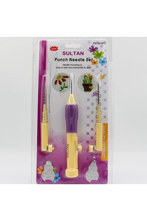 Punch Nakış Seti 10 Farklı Renk İplik ve Punch İğne Seti 