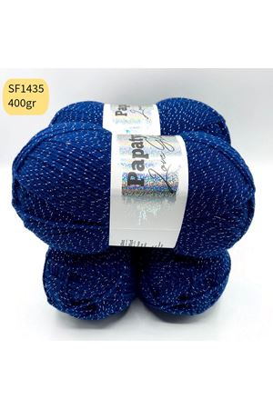 Stok Fazlası 4'lü Paket 400gr Simli Akrilik Lacivert SF1435