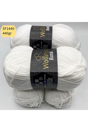 Stok Fazlası 4'lü Paket 440gr Simli Akrilik Beyaz SF1440