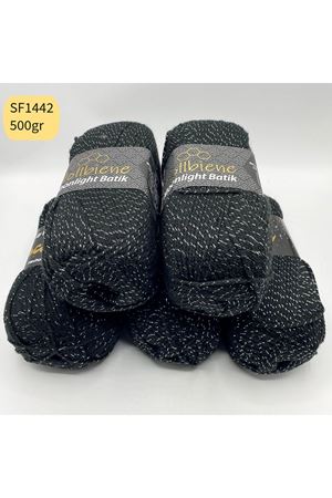 Stok Fazlası 5'li Paket 500gr Simli Akrilik Siyah SF1442