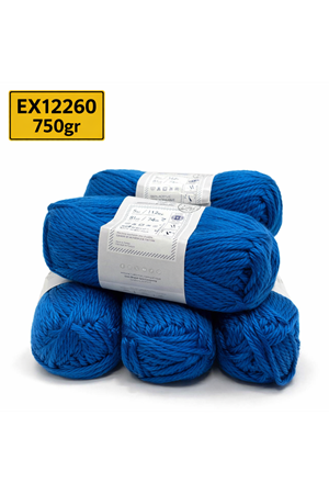 İhraç Fazlası 5'li Paket 740gr Yumuşak Kalın Akrilik Koyu Turkuaz EX12260