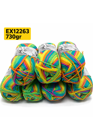 İhraç Fazlası 7'li Paket 730 gr İnce Akrilik Ebruli EX12263