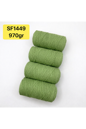 Stok Fazlası 970 gram Cotton Makrome Elma Yeşili SF1449