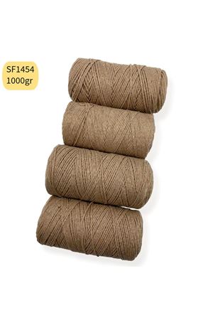 Stok Fazlası 1000gr Cotton Makrome Koyu Bej SF1454