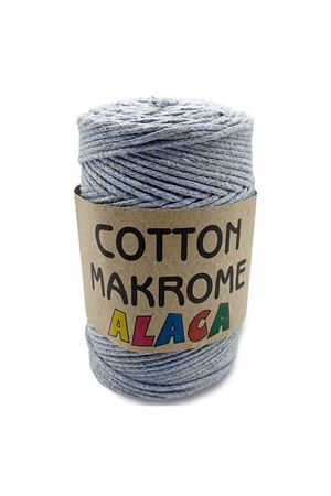 Cotton Makrome Alaca 12 Bebe Mavi/Gri 