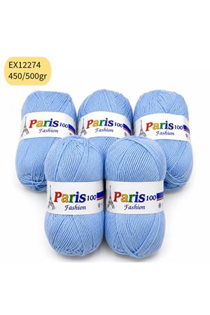 İhraç Fazlası 5'li Paket 450/500 gr Akrilik Bebe Mavi EX12274
