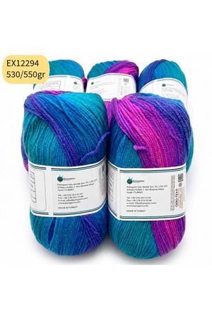 İhraç Fazlası 5'li Paket 530/550 gr Akrilik Ebruli EX12294