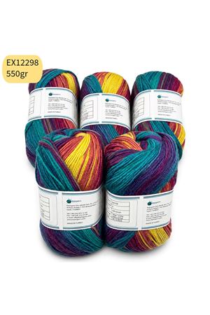 İhraç Fazlası 5'li Paket 550 gr Akrilik Ebruli EX12298