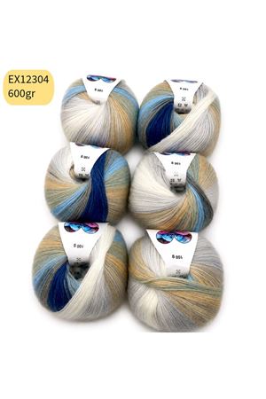İhraç Fazlası 6'lı Paket 600 gr Angora Ebruli EX12304