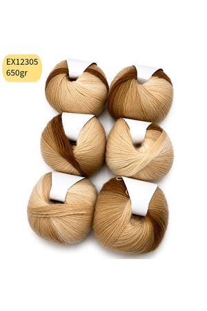 İhraç Fazlası 6'lı Paket 650 gr Angora Ebruli EX12305
