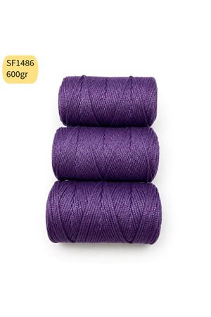 Stok Fazlası 600gr Cotton Lurex Makrome Mor SF1486