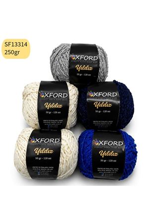 Stok Fazlası Oxford Yıldız İp Paket Mix 250 gram Mix SF13314