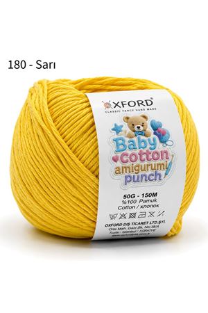 Oxford Baby Cotton Amigurumi Punch 50 gr 150 m No:180 Sarı