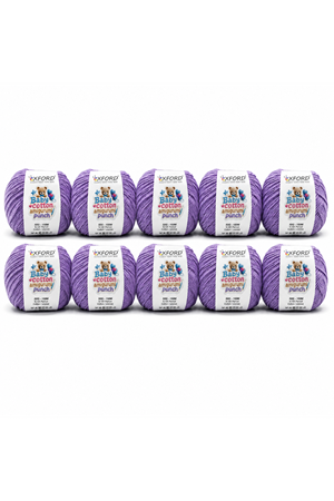 10'lu Paket Oxford Baby Cotton Amigurumi Punch 50gr/150m No:200 Lila