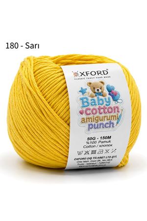 10'lu Paket Oxford Baby Cotton Amigurumi Punch 50gr/150m No:180 Sarı