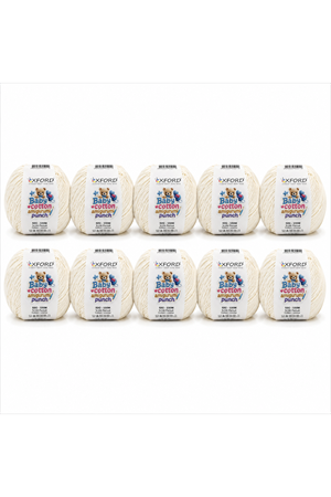 10'lu Paket Oxford Baby Cotton Amigurumi Punch 50gr/150m No:170 Açık Krem