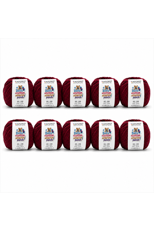10'lu Paket Oxford Baby Cotton Amigurumi Punch 50gr/150m No:080 Bordo
